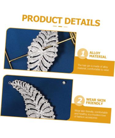 Hair Clip Headband Women Rhinestone Headwear 3pcs Rhinestone Hair Comb Hair Jewels for Women Bridal - Buy Online on GoSupps.com