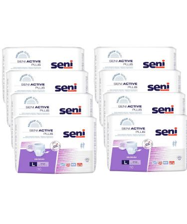 SENI Active Incontinence Pants plus L 8X10 St 10 pieces (pack of 8)