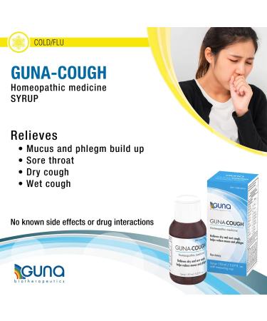 GUNA Cough Homeopathic Natural Medicine for Adults & Children - 5.07 Ounces Syrup - Buy Online on GoSupps.com