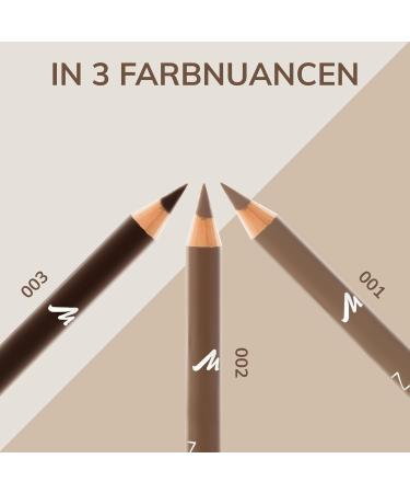 Manhattan BrowTastic Eyebrow Pencil - Light Brown 001 | Define & Fill with Fiber-rich Formula - 1.1g - Buy Online on GoSupps.com