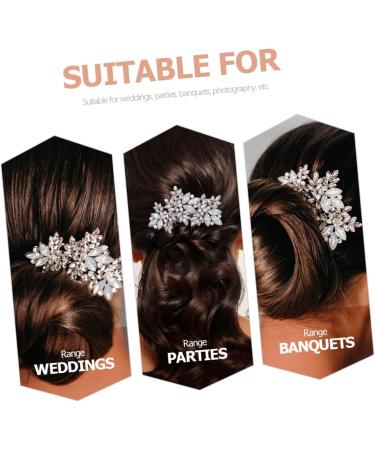 Beavorty comb Wedding Hair Accessories for Brides Bridal Hair Decor Bridal Headpieces for Wedding Bride Wedding Headdress Bride Headdress European and American decorate alloy - Buy Online on GoSupps.com