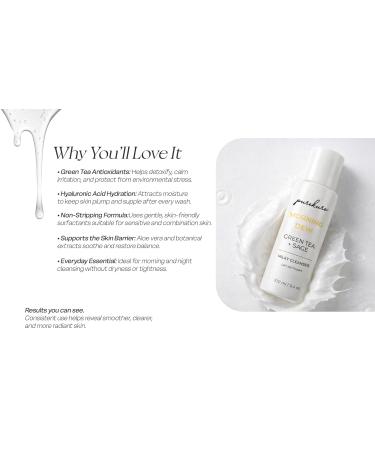 Purekure Organic Milky Cleanser | Green Tea and Sage Face Wash | Clears Acne | Daily Clarifying Pore Cleanser for All Skin | Antioxidant Face Wash | Nourishing and Balancing Pore Cleanser 100mL - Buy Online on GoSupps.com