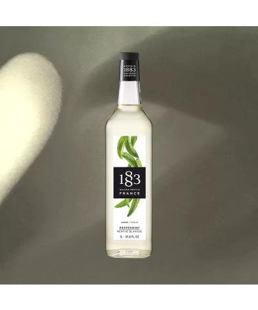 1883 Maison Routin Premium Peppermint Syrup 1L Bottle - Ideal for Cocktails, Mocktails, Coffee, Tea, Hot Chocolate & Desserts - Buy Online on GoSupps.com