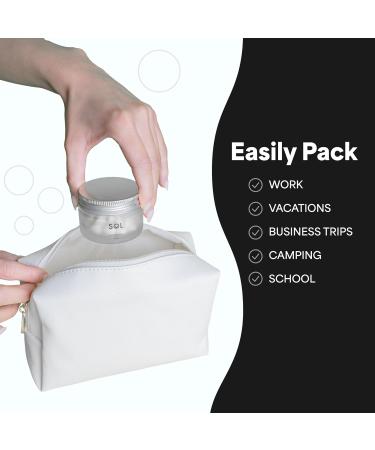 Eco-Friendly Sol Teeth Whitening Toothpaste Tablets | Zero Waste Plastic Free Vegan Mint Flavor | Travel-Friendly Glass Jar | 60 Tablet Pack - Buy Online on GoSupps.com