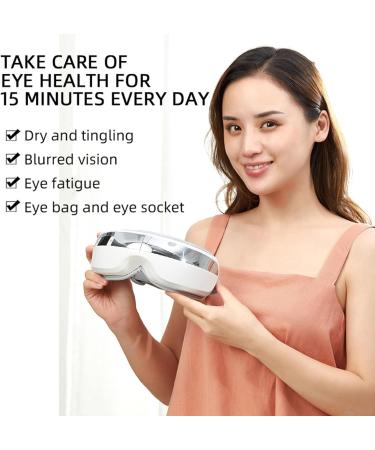 Best Eye Massager for Migraines - Bluetooth Heated Eye Mask for Better Sleep & Reduced Eye Strain | Ideal Birthday Gifts for Men & Women - Buy Online on GoSupps.com