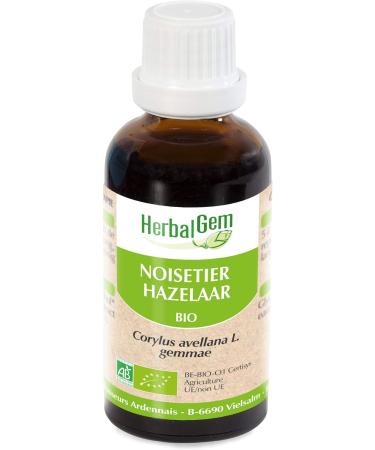HERBALGEM - Mother Macerate - Organic Hazel - Food Supplement Gemmotherapy Concentrated - Fresh Bud Extract - For Airways - Vegan - 30 ml - Buy Online on GoSupps.com