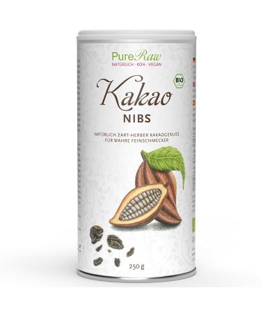 Kocao-nibs Criollo (organic raw vegan) cocoa without sugar-noble-ROH cocoa beans pieces splinters core fracture such as sugar-free chocolaterops-Theobroma Cacao Organic Raw Cocoa Chunks |Pureeraw 250g cocoa nibs standard
