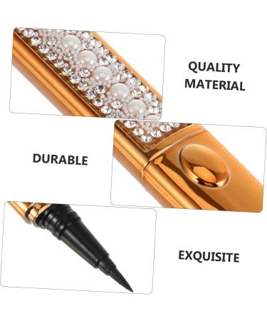 FOMIYES 3pcs Self Adhesive Mascara Liquid Eyeliner Makeup Black Self-adhesive Eye Liner Cosmetics Make up 1 count (Pack of 1) Goldenx3pcs - Buy Online on GoSupps.com