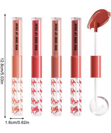 SenhE Lip Gloss PlumperWaterproof Glossier Lip Gloss Double Head Women Lip Makeup Accessories Makeup Mothers Day Gift for Girls and Women - Buy Online on GoSupps.com