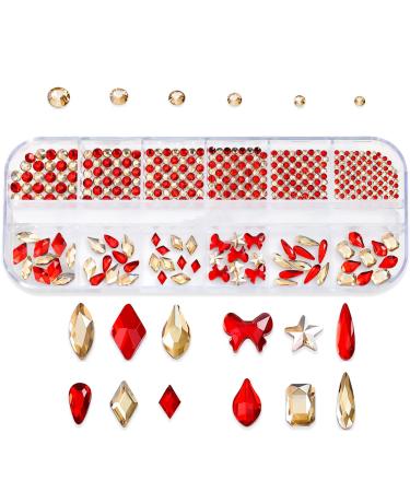 Clear Nail Art Rhinestone Clear Gals Nail 3D Glitter Nail Art Decoration Nail Jewelry Flat Back Nail Crystal Nail Crystal Rhinestone Kit for Nail Art