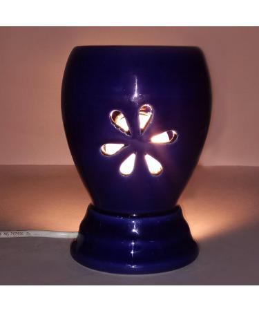 India Meets India Thanksgiving Handicraft Ceramic Essential Oil Diffuser and 10ml Sandal Wood Essential Oil Aroma Diffuser Aromatherapy Diffusers Best Gifting Made by Awarded Indian Artisan - Buy Online on GoSupps.com