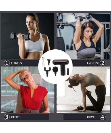 Deep Tissue Massage Gun Set | Elastic Fascia Muscle Massager Tool - Manual & Percussion Therapy | Fitness Device 14x14x4.3cm - International Shipping Available - Buy Online on GoSupps.com
