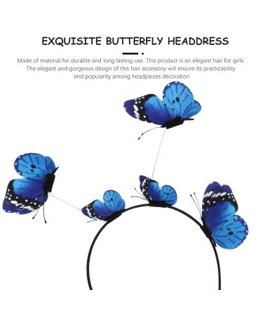 Fomiyes Butterfly Hair Band for Women - Blue Butterfly Headband for Party & Cosplay - 1 Pack FEE Headdresses - Buy Online on GoSupps.com