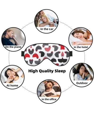 Creative Cartoon Chicken Eye Mask | Unisex Soft Light-Blocking Sleep Mask for Comfortable Rest - Buy Online on GoSupps.com