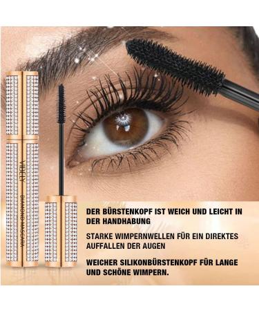P-Beauty Cosmetic Accessories Waterproof 4D Volume Mascara | Diamond Mascara for Longer and Fuller Lashes | Eye Makeup for Natural Eyelashes | Carbon Black - Buy Online on GoSupps.com