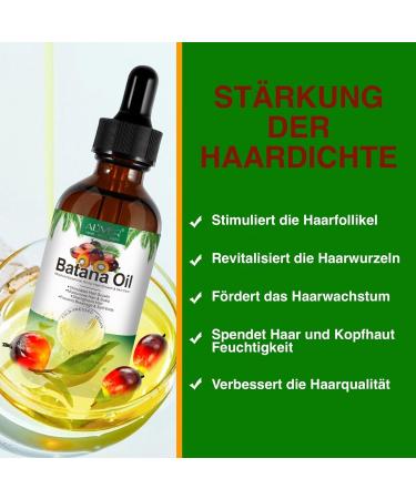 PBeauty 2x Organic Batana Oil Vegan for Hair Face & Nails Cold Pressed 60ml For Hair Growth & Skin Care Oil against Hair Loss & Split Ends Hair Growth Hair Care 2 x 60ml - Buy Online on GoSupps.com