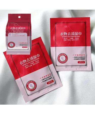 Clothes Stain Removal Wipes 20Pcs/Bag Clothing Stain Removal Wipes Individual Wrapped Wipes Stain Remover Clothes Oil Stain Remover for Clothes Fabric Stain Etc 2pc - Buy Online on GoSupps.com