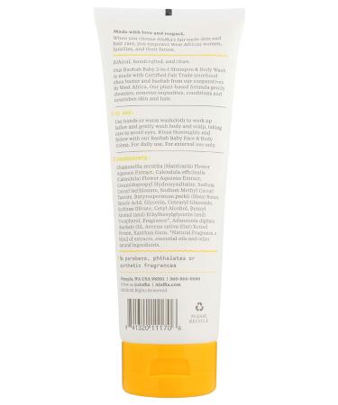 Alaffia Baobab Baby 2-in-1 Shampoo & Body Wash - Chamomile, 8 fl oz â€“ Natural & Gentle Cleanser - Buy Online on GoSupps.com