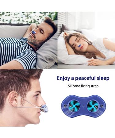 Variable Speed Electronic Anti Snoring Device with 3 Adjustable Wind Speed - White/Purple - Buy Online on GoSupps.com