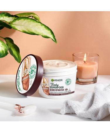 Garnier - Body Superfood - Repair Body Cream - 48H Hydration - Vegan & 97% Natural Formula - Cocoa Butter & Ceramide - For Dry Skin - 380ml - Buy Online on GoSupps.com