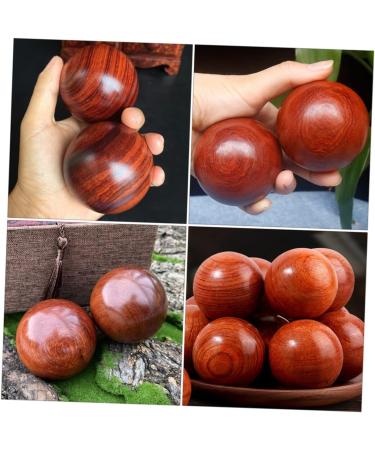 Beavorty 4-Piece Mahogany Massage Ball Set - Acupuncture Finger & Plantar Fasciitis Relief | Handmade in China - Buy Online on GoSupps.com