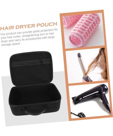BIUDECO 2 Pcs Hair Dryer Storage Bag Travel Case for Hair Dryer Portable Makeup Bag Organizer Kit Eva Black - Buy Online on GoSupps.com