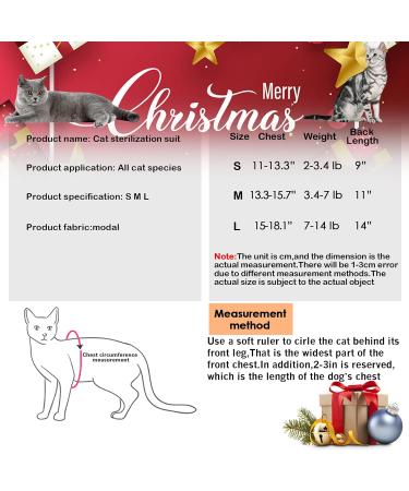 Hipet Cat Surgical Recovery Suit - Anti-Licking Onesie for Abdominal Wounds & Skin Diseases - Replacement E-Collar - Size M Red - Buy Online on GoSupps.com