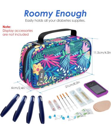 Youshares Insulin Cooling Bag - Large Capacity Diabetes Bag with 2 Cooling Packs | Safe & Cold Medication Etui (21x11.5x6cm) - Ideal for Diabetics - Buy Online on GoSupps.com