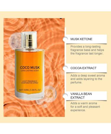 Choco Musk Eau De Spray Perfume Coco Musk Perfume Men Coco Musk Cologne For Men Suitable For Valentine's Day Party Music Festival Dating 50 ml/1.65 fl. oz (3PC) - Buy Online on GoSupps.com