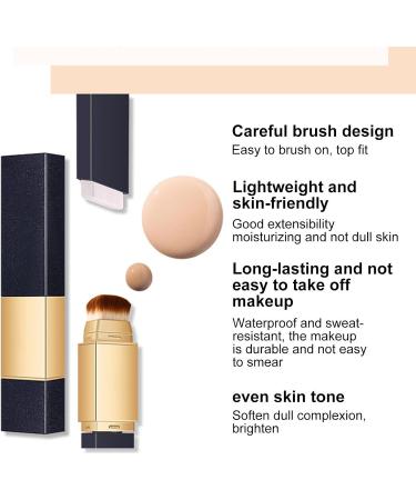 Color Changing Foundation | 2 in 1 Color Changing Cream Foundation with Brush | Lightening Concealer Waterproof Cream Foundation for Mature Skin Pw tools - Buy Online on GoSupps.com