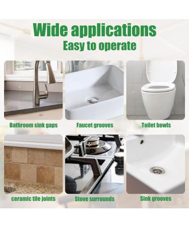 2pcs V Shaped Grout Cleaner Brush Handheld Stiff Bristle Crevice Cleaning Brush Multifunctional Shower Scrub Tool for Tile Floors Tracks Door Slot Bathroom Kitchen - Buy Online on GoSupps.com