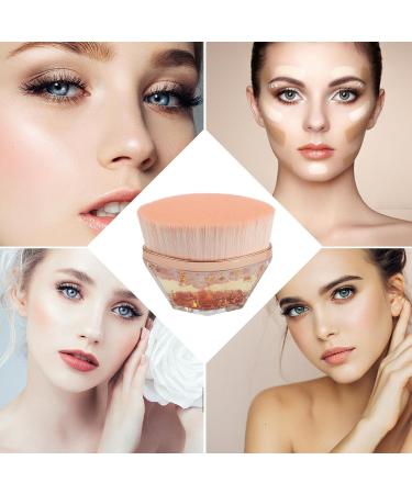Cream Foundation Brush - Flat Top Hexagon Liquid Cream Foundation Brush | Large Foundation Blending Brush for Professionals Beginners Natural Finish Riastvy Champagne Gold Liquid-light Orange Mixed Hair-foun - Buy Online on GoSupps.com