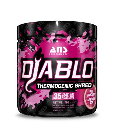 ANS Performance Diablo (35 Servings 4.9 oz) - Energy Powder for Elevated Strength & Stamina - With Added Kinetq Garcinia L Carnitine - Thermogenic Formula - Delicious Flavours (Pink Lemonade))