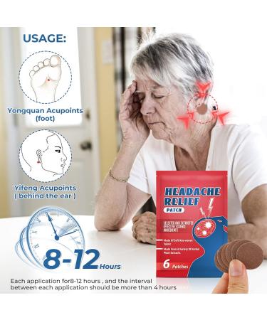ZJchao 30-Piece Headache Relief Patches - Acupuncture Massage for Pain Stress & Migraine Relief | Best Health Patches for Home & Salon - Buy Online on GoSupps.com