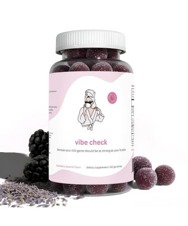 Balancing Act - Blackberry Lavender Vibe Check - Evening Wind-Down Gummies with Magnesium Chamomile & Lemon Balm - 30 Day Supply (60 Count)
