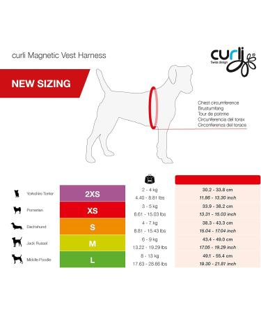 Curli Magnetic Vest Harness V2 for Dogs - Adjustable XS Black Stripe Reflective Air-Mesh Material - Buy Online on GoSupps.com