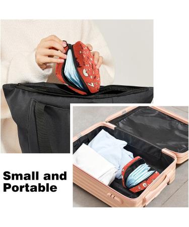 Halloween Pattern Menstrual Cup & Pad Storage Bag - Portable Feminine Product Pouch - Buy Online on GoSupps.com