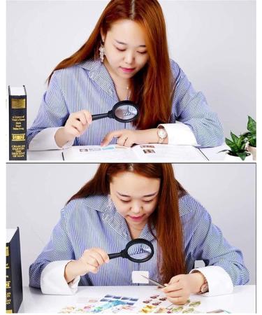 Lightweight Magnifying Glass 5X / 10X Hand-Held Optical Lens Black Magnifying Glass for Children Students and Elderly People to Read Books for Experimental Research Lofty Ambition - Buy Online on GoSupps.com