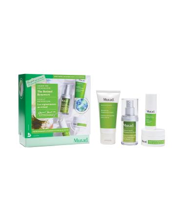 Murad Resurgence Retinol Youth Renewal - 4-Piece Set (Worth 156) - Full-Sized Eye Serum 15ml Cleanser 60ml Face Serum 10ml Night Cream 15ml