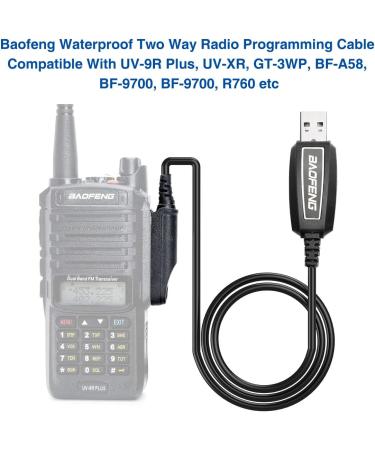 Baofeng USB Programming Cable PL2303 Chip | Drive Free Win11 | For BaoFeng Waterproof Two Way Radio UV-9R Plus | USA Warranty | GMRS Radio Compatible with UV-9RPRO, UV-9G, GT-3WP, UV-XR | Shop Now - Buy Online on GoSupps.com