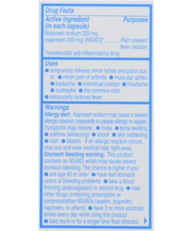 Aleve Liquid Gels 20 ct - Fast & Effective Pain Relief - Buy Online on GoSupps.com