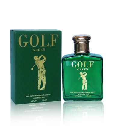 Golf Green Sensual Woody Fragrance for Men | Long Lasting Cologne Aromatic Scent Eau de Parfum Natural Spray - Great Holiday Gift 3.4 Fl Oz/100 Ml