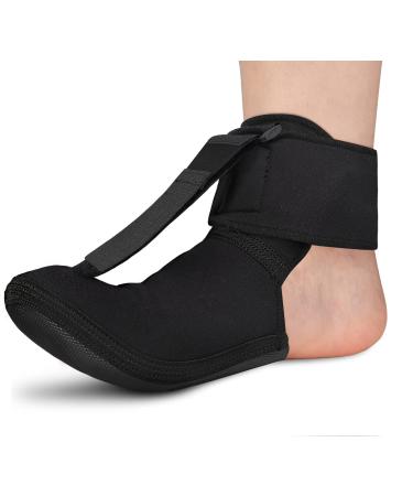 OneBrace Plantar Fasciitis Night Splint Sock - Soft Stretching Boot Splint for Aching Feet & Heel Relief Achilles Tendonitis Foot Support Brace for Right or Left Foot(Medium) Medium(Pack of 1)