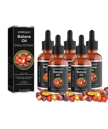 Orgrul Batana Oil Organic for Growth Hair 5 x 100% Organic Batana Oil for Growth Hair Promotes Hair Well-being in Men and Women Improves Radiance