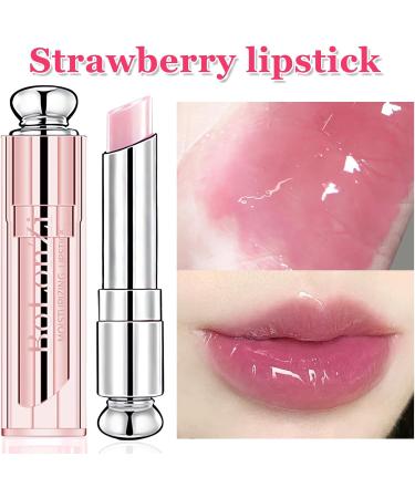 Lip Balm Tinted Lip Balm Moisturizing Lip Care Lip Oil Waterproof Long Lasting Lip Tint Lipsticks Strawberry Plumping Lip Balm Natural Lip Protection Lip Repair Gifts for Teenage Girls - Buy Online on GoSupps.com