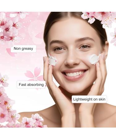 2pcs Sakura Night Cream for Women Teen Girls Anti Aging Skincare Face Moisturizer with Retinol & Niacinamide for Long-Lasting Hydration and Smooth Skin 2pcs Night Cream - Buy Online on GoSupps.com