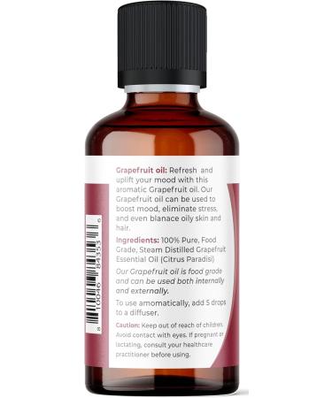 Viva Doria 100% Pure Grapefruit Essential Oil - Undiluted Food Grade Aromatherapy Oil Made in USA 118 mL (4 fl oz) - International Shipping Available - Buy Online on GoSupps.com