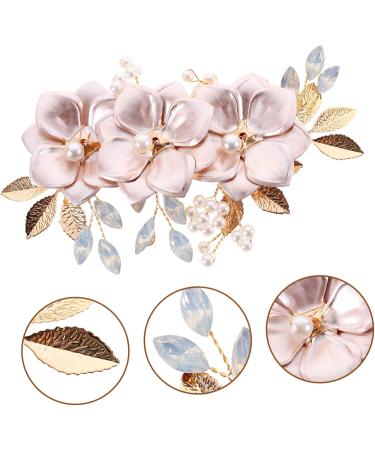 ifundom girl hair accessories European and wedding side clip bridal hair accessories for wedding bridal hair accessories girl headgear alloy bridesmaid gold hair clip - Buy Online on GoSupps.com
