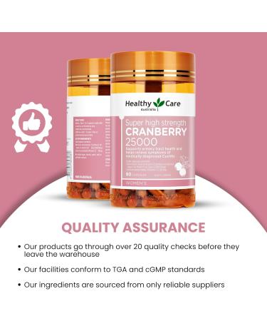 Healthy Care Super Cranberry 25000-90 Capsules - Buy Online on GoSupps.com