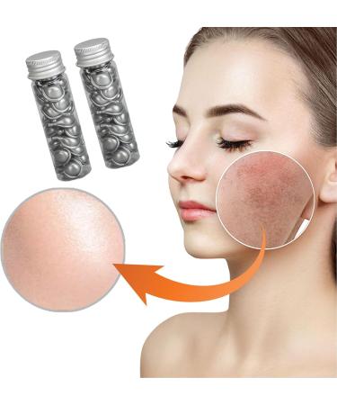 Fyearfly Facial Serum Capsules 60 Pieces Nicotinamide Capsules Skin Whitening Fading Spots Moisturizing Soothing Skin Care Capsules with 2 Storage Bottles - Buy Online on GoSupps.com